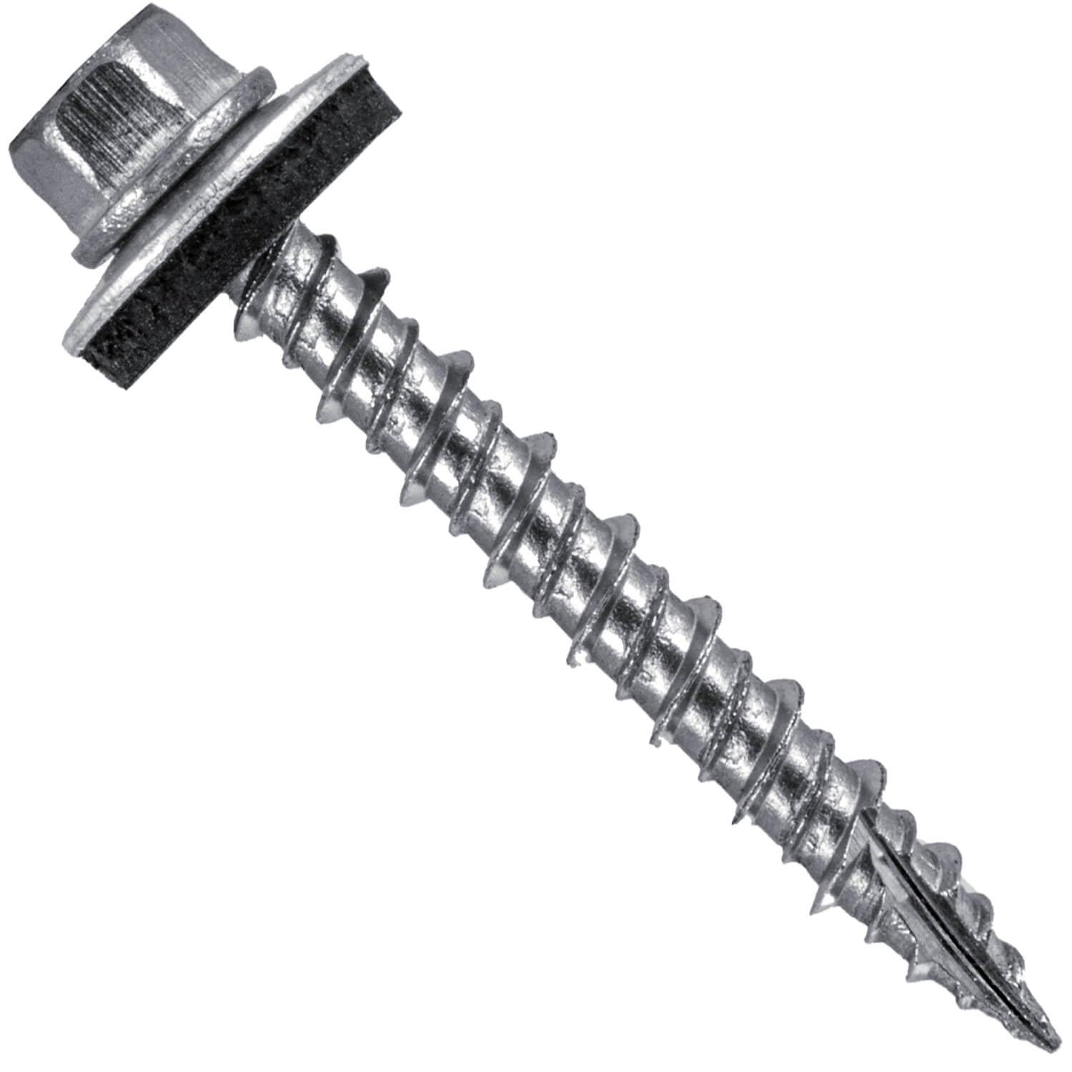 Jake Sales Stainless Steel Metal Roofing Screws (250) 10 x 1-1/2 NO Paint hex Head Sheet Metal Roofing Screw. Self-Piercing (SP) tip Metal to Wood siding Screws EPDM Washer