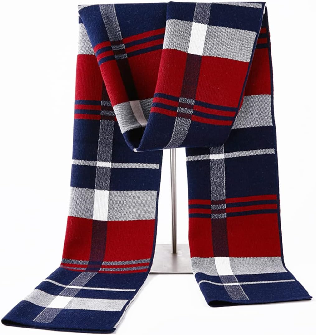 Mens Classic Winter Scarf Cashmere Winter Scarves Long Plain Fashion Formal Soft Scarf for Men - Image 2