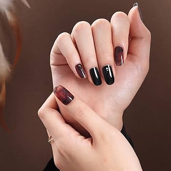 Amazon | Ms.GELLY ジェルネイルシール ノアールアンドブリュレ 45854