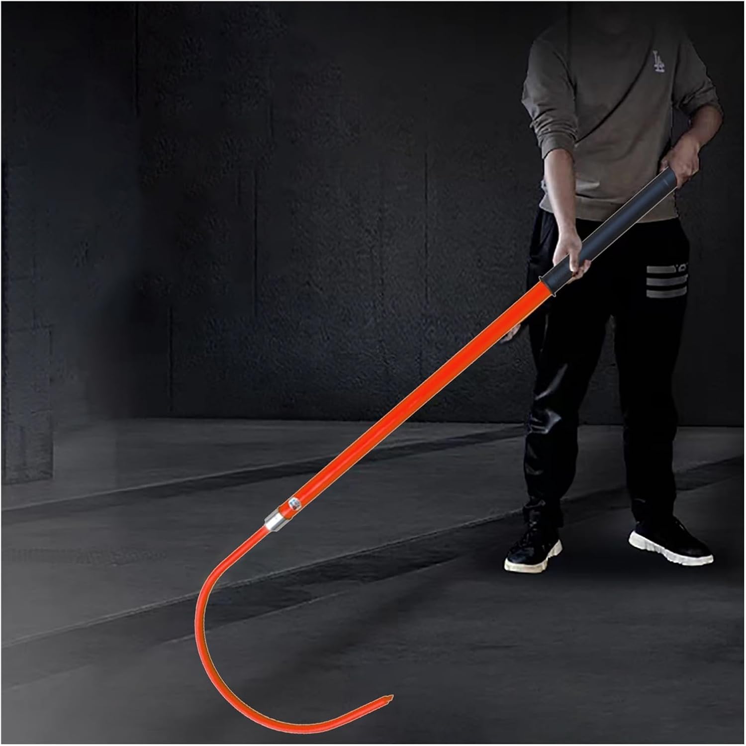 Heavy Duty Non-Conductive High Voltage Rescue Hook - Insulated Electrical Rescue Pole with Large Hooks, Anti-Electrocution, Life-Saving Multi-Purpose Tool (Red, 3m/9.8ft)
