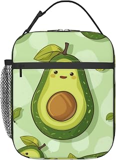Lunch Box for Women Men, Avocado Insulated Lunch Box Reusable Portable Lunch Bag Cooler Tote Waterproof Lunch Container for Office Picnic Work Travel Hiking