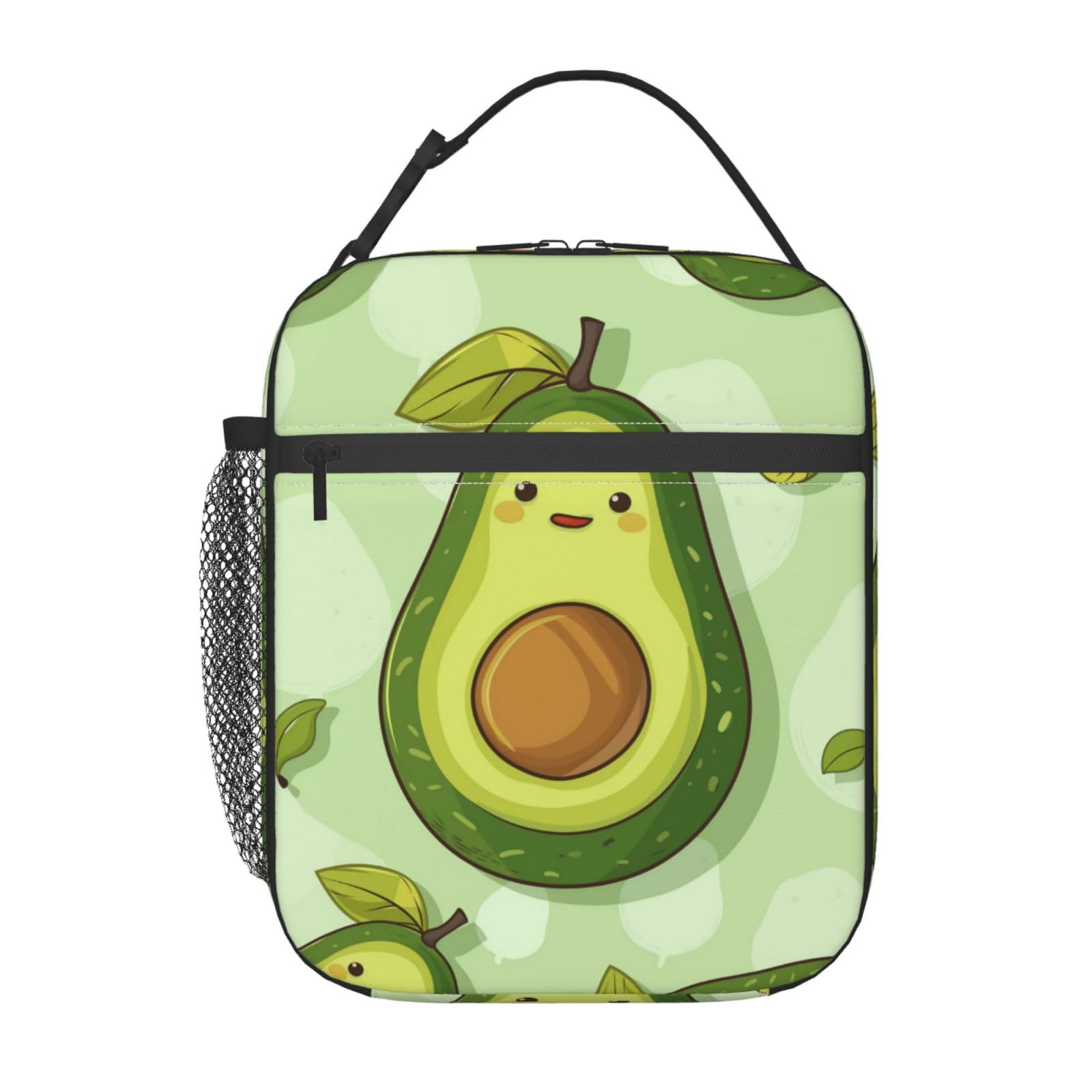 VANZEV Lunch Box for Women Men, Avocado Insulated Lunch Box Reusable Portable Lunch Bag Cooler Tote Waterproof Lunch Container for Office Picnic Work