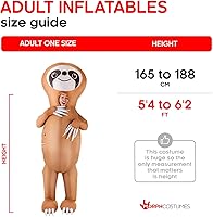 Vista 5 de Morph - Disfraz inflable de perezoso, disfraz de perezoso inflable, disfraz de perezoso para Halloween, disfraz inflable de perezoso para adultos