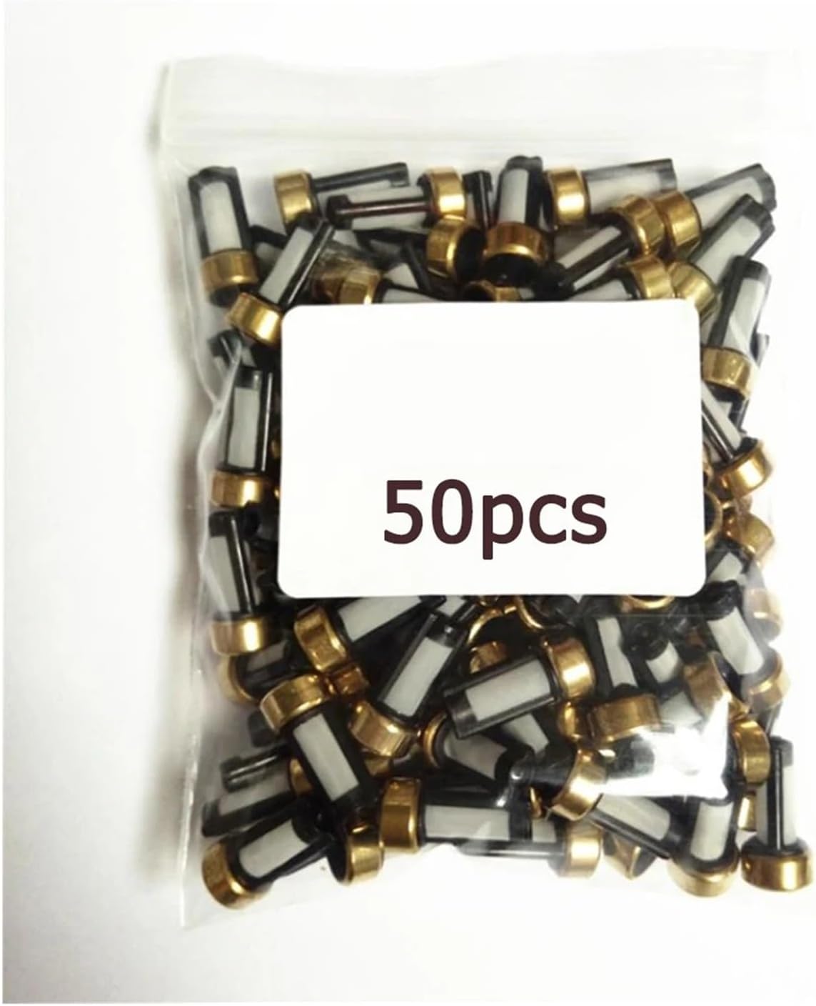 50pcs Fuel Injector Micro Basket Filter Universal Compatible For ASNU03C Injector Repair Tools 6 * 3 * 12mm Auto Replacement Parts