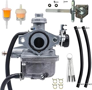 CRF110F Carburetor Fit for Honda Dirt bike CRF110F 2013-2019 Carb Replace 16100-KYK-912 with Fuel Valve Petcock