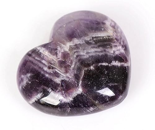 Miniatura 2 de Corazón de cuarzo natural Amatista Cuarzo Curativo Piedra preciosa tallada pulida tallada Palma Preocupación Piedra Reiki Equilibrio