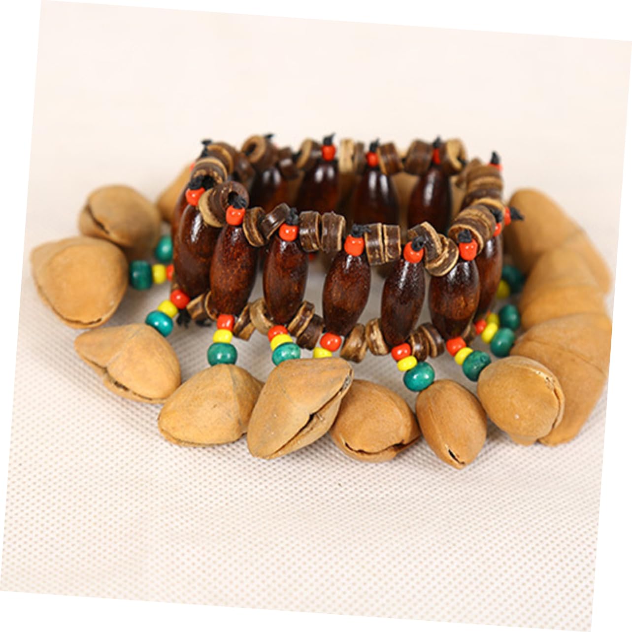 Vaguelly 4piezas Tribal Africano De Campana De Mano Instrumento De Percusión Artesanal Diseño Único y Resistente Para Música y Danza