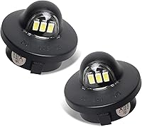 RUXIFEY 6500K LED License Plate Lights for Ford F150 F250 F350 Super Duty Ranger Explorer - Plug & Play, Waterproof IP68, Pack of 2