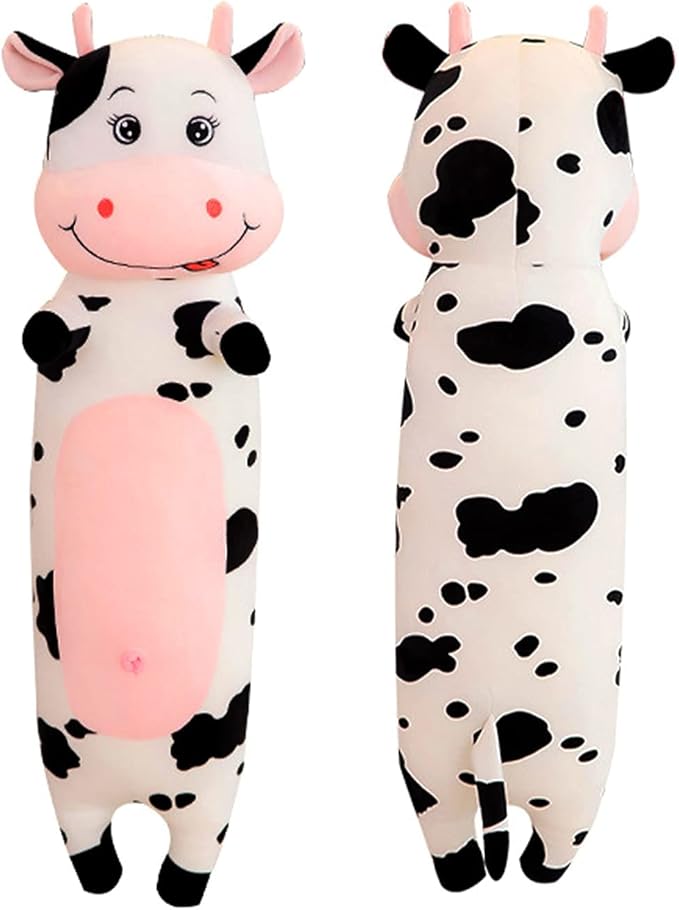 Stuffed Animal Body Pillows Long Cow Plush Pillow Soft Cute