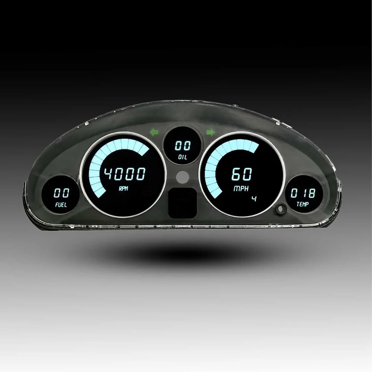 LED Digital Replacement Gauge Panel Compatible for Mazda Miata 90-98 | Direct Replacement Gauge Cluster, Teal DP1301T