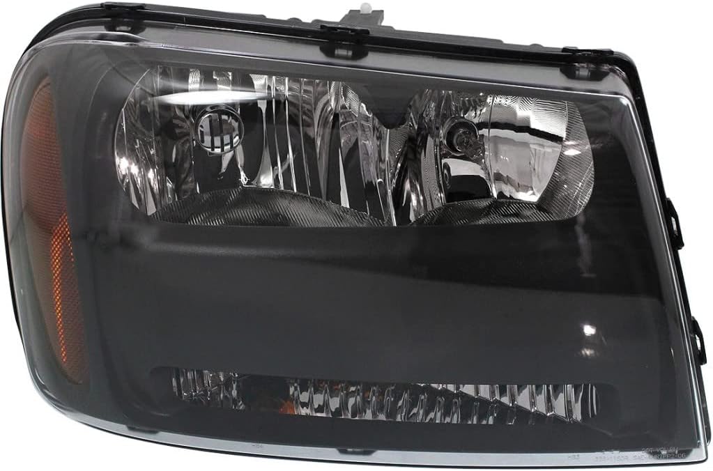 CarLights360: For 2006 07 08 2009 Chevy Trailblazer Headlight Assembly Passenger Side w/Bulbs Black Housing - CAPA Certified Replacement for GM2503304 | 25970908, 15930640, 15866068, 10390866