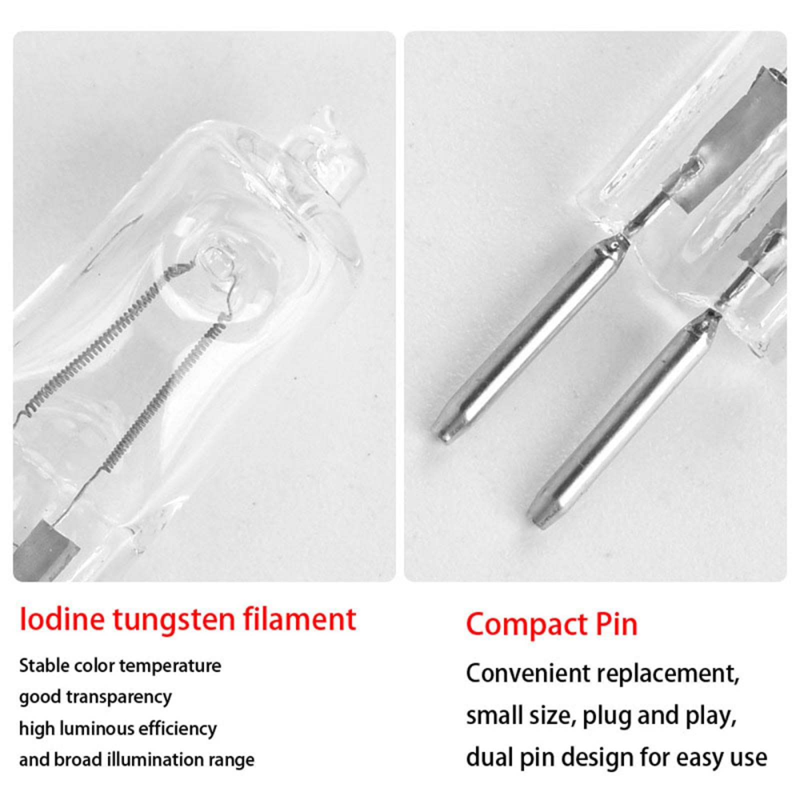 GY6.35 Halogenlampen 230V 50W Klare Kapsellampe Glühbirne G6.35 75W 2 Pin Sockel Glühbirne GY6.35 20W Dimmbar 2700K Warmweiß 20PCS 150W