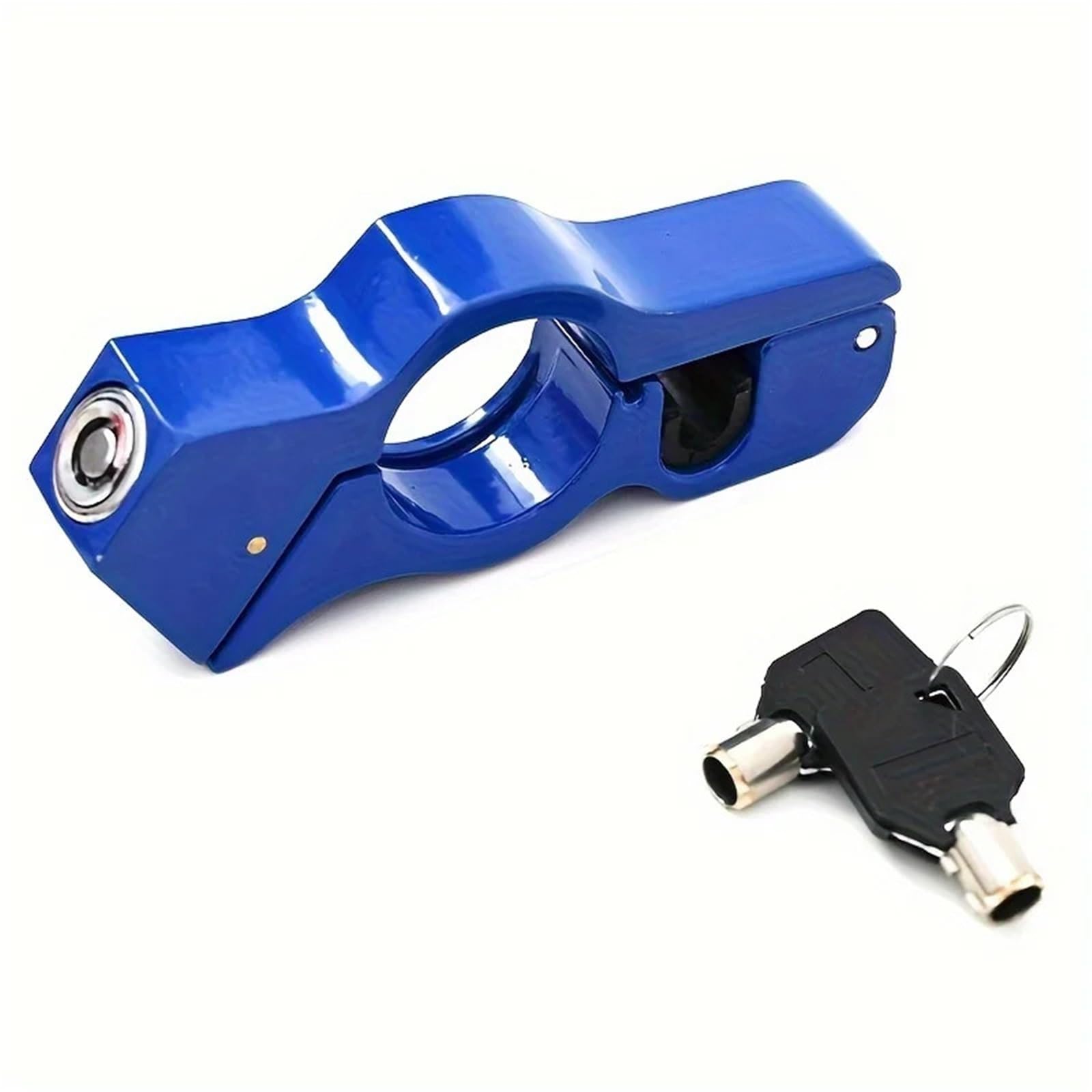 Noauqwtv Blue26 Motorcycle Handlebar Lock Anti-Theft Handlebar Throttle Lock,Portable Handle And Brake Safety Lockwire(Blue26)