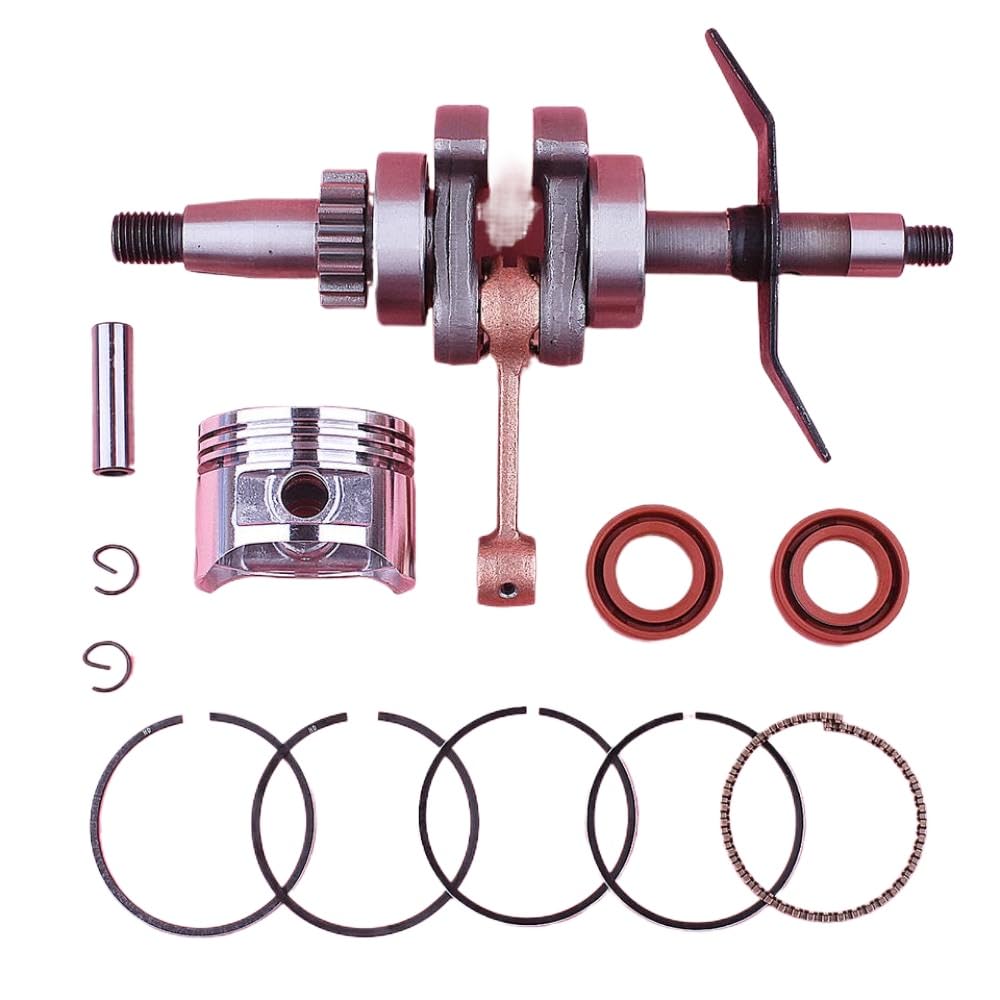 de sello de aceite de anillo de pistón del cigüeñal de 39 mm compatible con piezas de reemplazo del motor GX31 GX31 para la herramienta de jardín del cortacésped del césped mantenimiento del motor peq