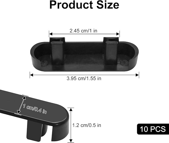 LICQIC Weep Vent Cover, Window Drain Caps, 10 Pcs Black