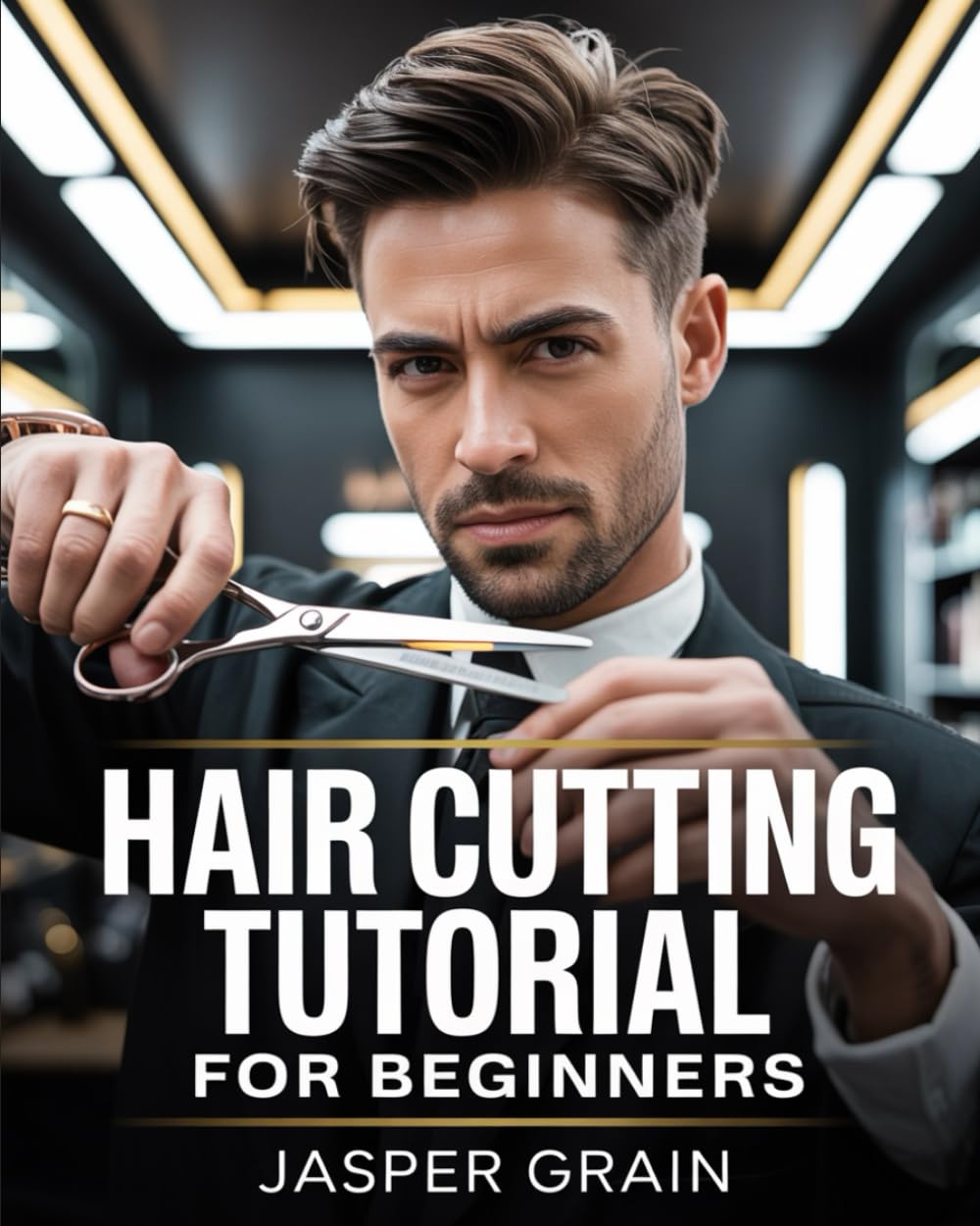 Hair Cutting Tutorial for Beginners: Step-by-Step Masterclass to Professional Haircut Techniques, Salon Styles, Barber Fades, Layering, Clippers, Texturizing, and Trendy Haircuts for Men & Women      Paperback – December 16, 2025
