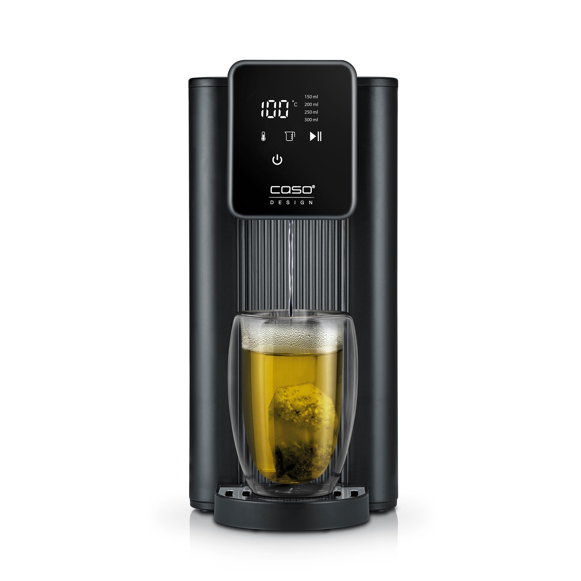 CASO Design HW 616 Hot Water Dispenser, 2.5L Instant Boiling Water Dispenser, Water Filter Included, Customisable Settings, 40-100°C Temperature Range, 150-300ml Dispensing Volume or Continuous Mode