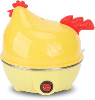 Luqeeg Rapid Egg Cooker, 7 Egg Capacity Electric Egg Cooker, Multifunction Chicken Shape Rapid Egg Boiler for Hard Boiled Eggs, Poached Eggs with Auto Shut Off Feature