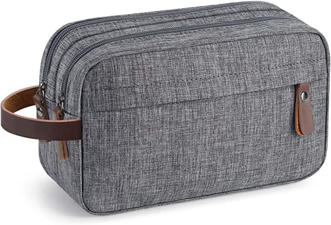 Touristiano® Mens Travel Toiletry Organizer Bag Water-Resistant Shaving Dopp Kit Bathroom Bag (Grey) (B0BQY8PQ3G) Amazon Price History, Amazon Price Tracker