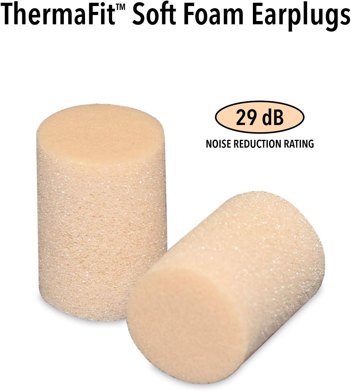 Mack’s ThermaFit Soft Foam Earplugs, 40 Pair - Comfortable Ear Plugs for Sleeping, Snoring, Work, Travel & Loud Events