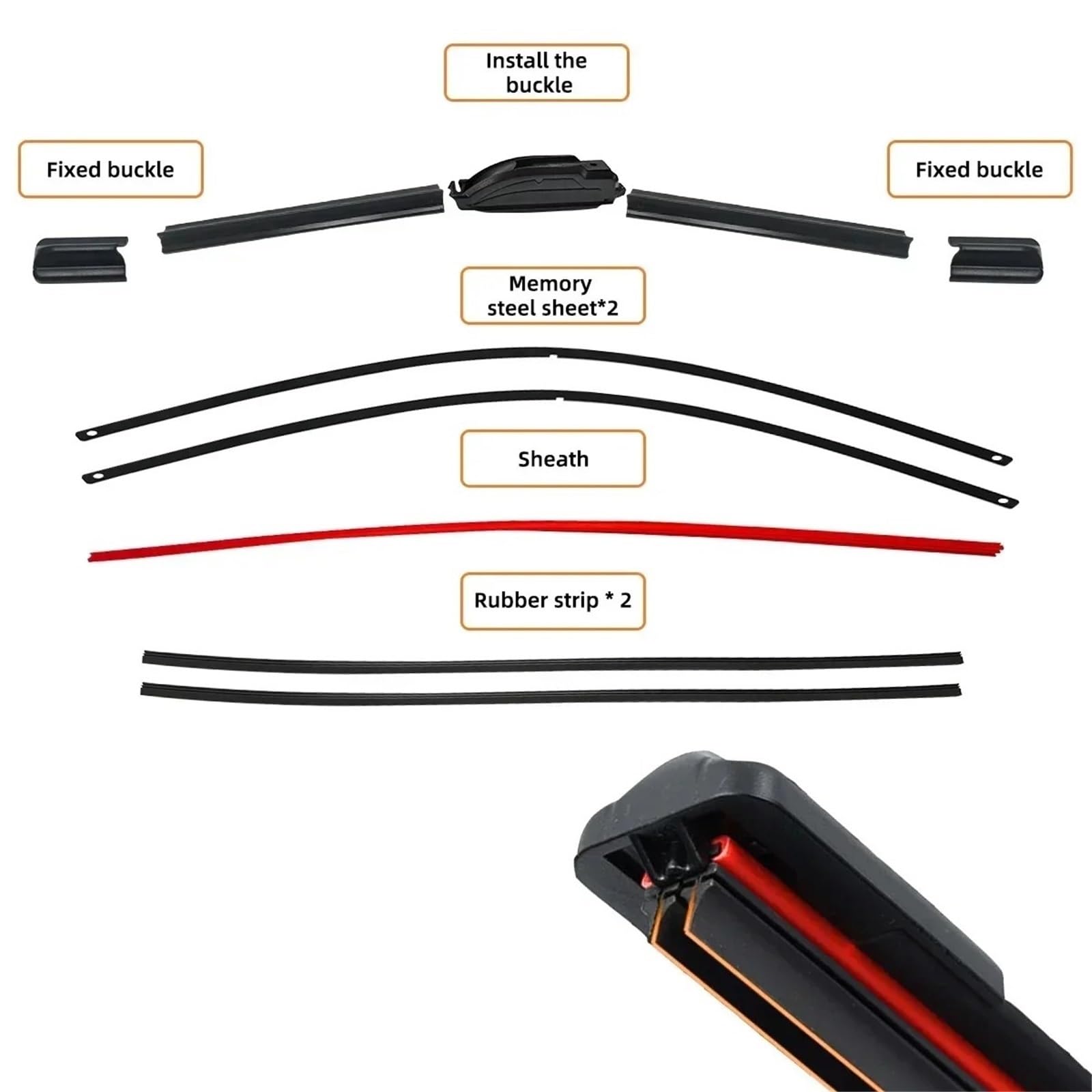 Limpia Parabrisas Para Q5 2018-2021 Para Q7 2006-2016 Accesorios Limpiaparabrisas Dobles Goma Invierno Verano Kits Escobillas Limpiaparabrisas(2PCS,Q*7 4M (2016-2021))