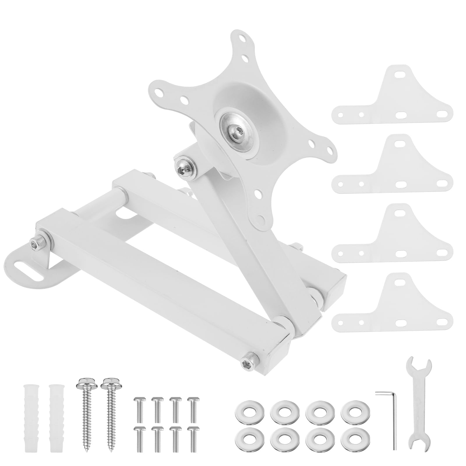 Arretierbare TV Wandhalterung 14-32 “ VESA 200×200mm 360° schwenkbar & neigbar Robuste Vollmetall Schwenkarme für Wohnwagen/Wohnmobil/Camping Integriertes Kabelmanagement 5-Minuten Montage