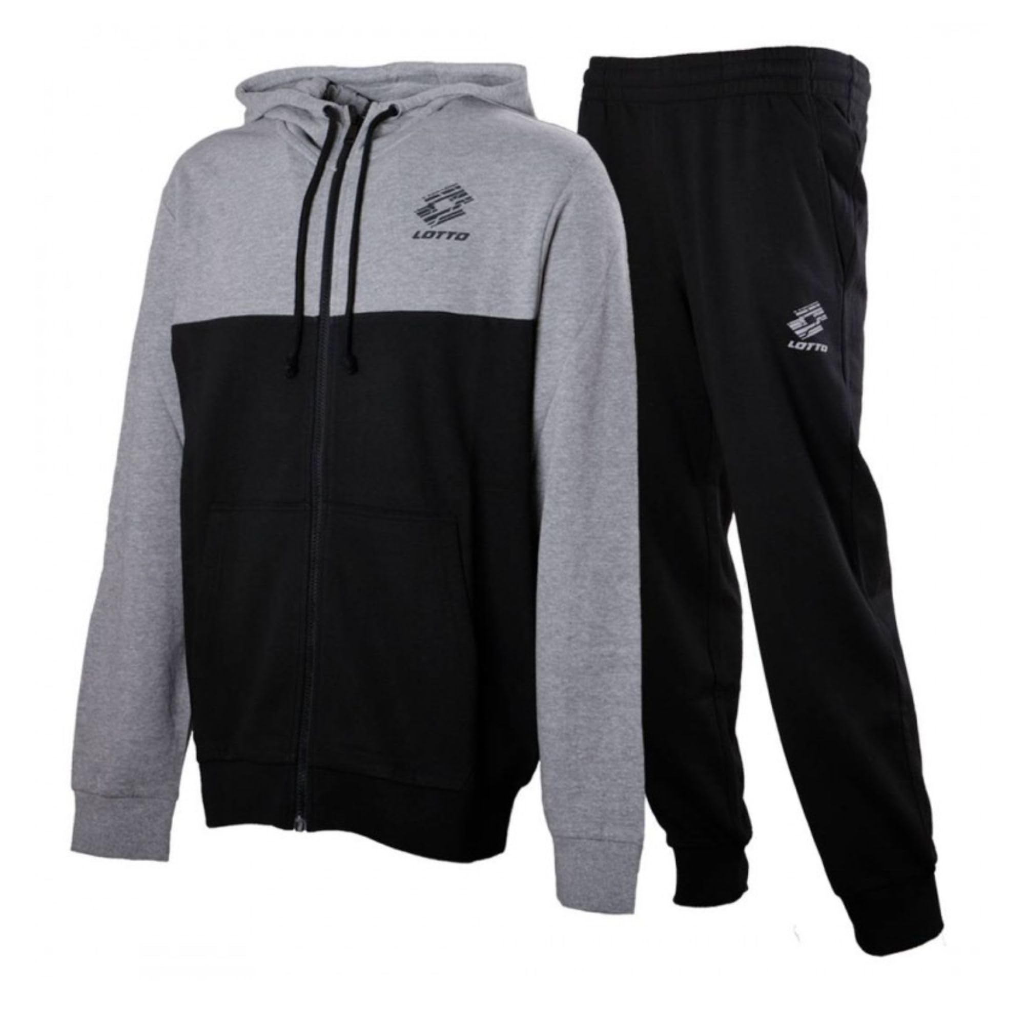 Lotto Men's Tracksuit in Summer Sweatshirt – Complete Tracksuit – Sporty – Summer – Soft for Your Maximum Comfort