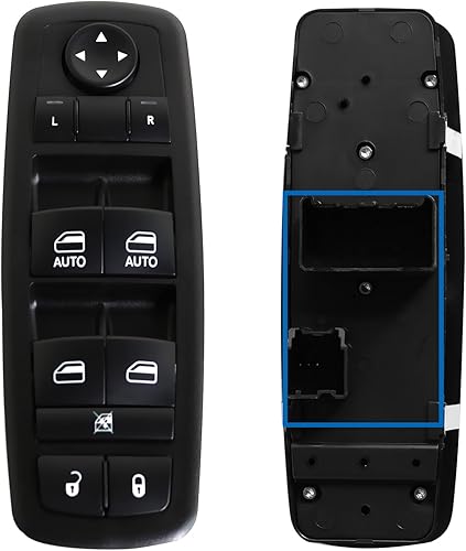 Interruptor de elevalunas eléctrico del lado del conductor compatible con 68110871AA 68298871AA 3+0 PINS