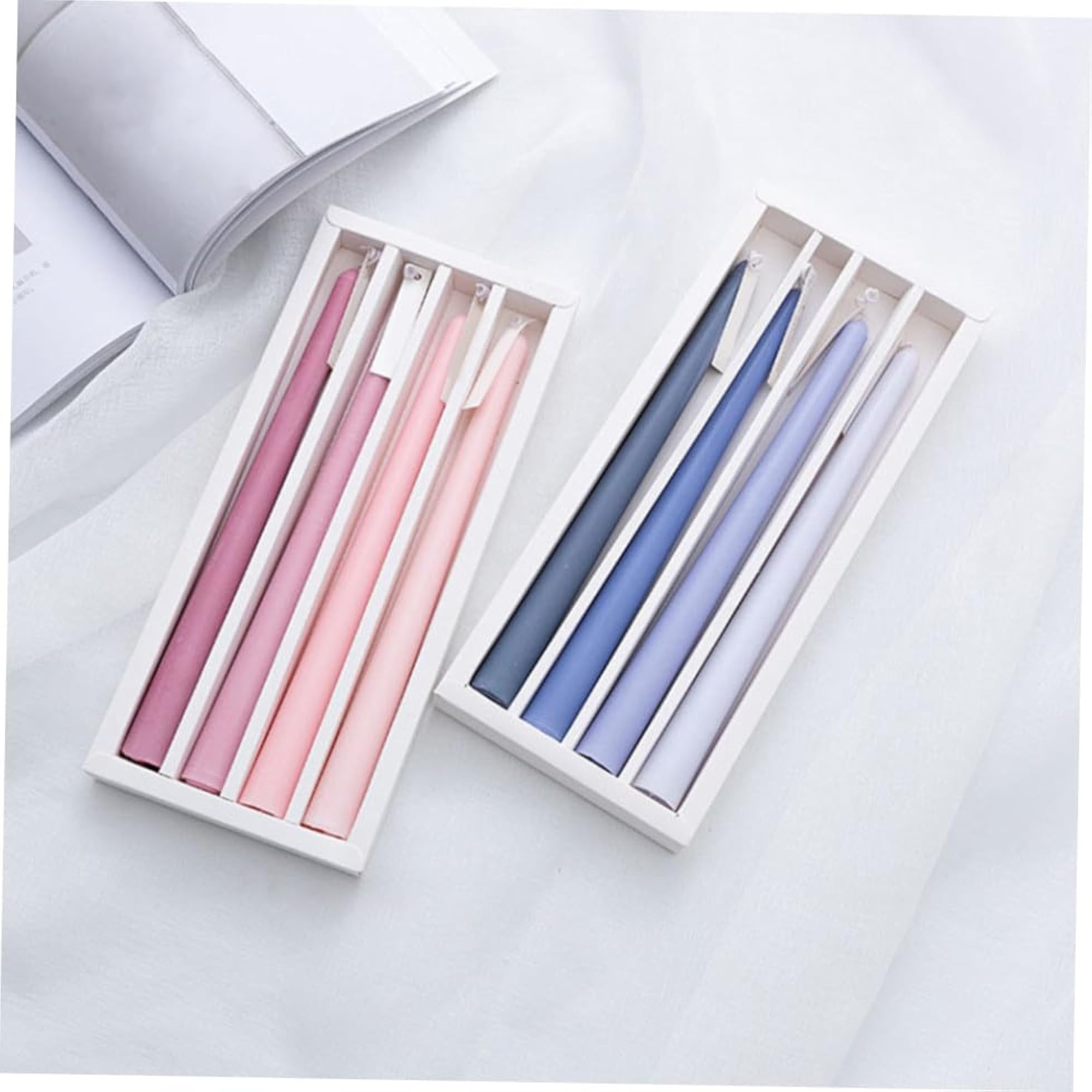 4Pcs Long Pole Scented Candles, Gradient Aromatic Decor