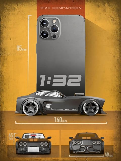 Foto 8 de 8 de BuildCubes KM3299 1/32 RC Drift Auto, KM3299 1/32 Mini RC Drift Car RC Racing Auto