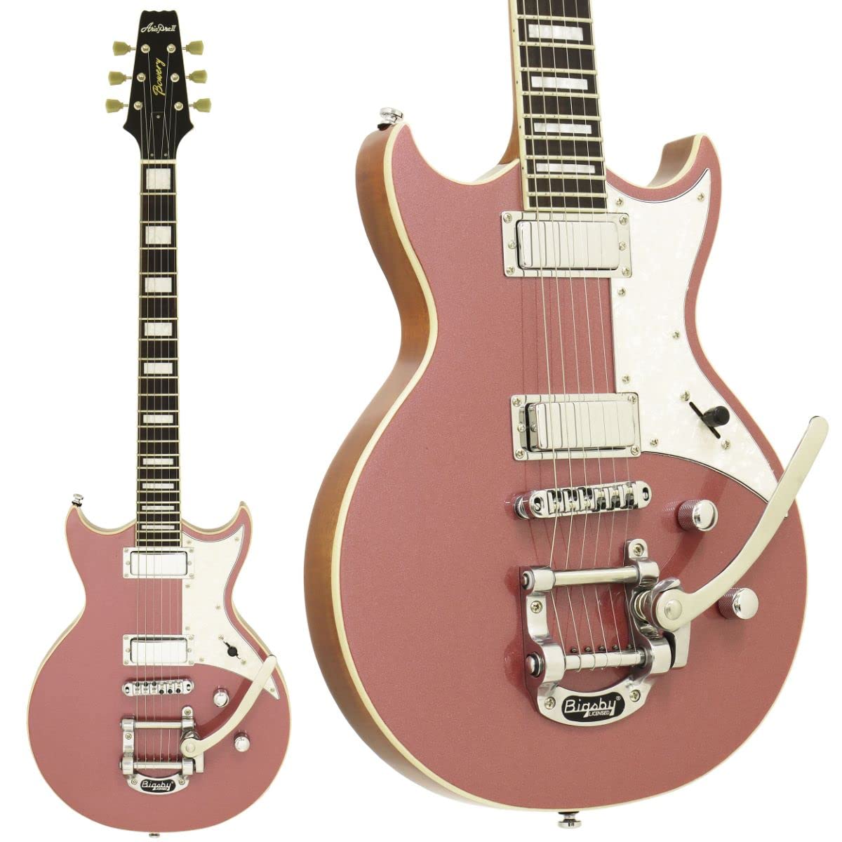 Amazon | AriaProII 212-MK2 CDPK Cadillac Pink エレキギター