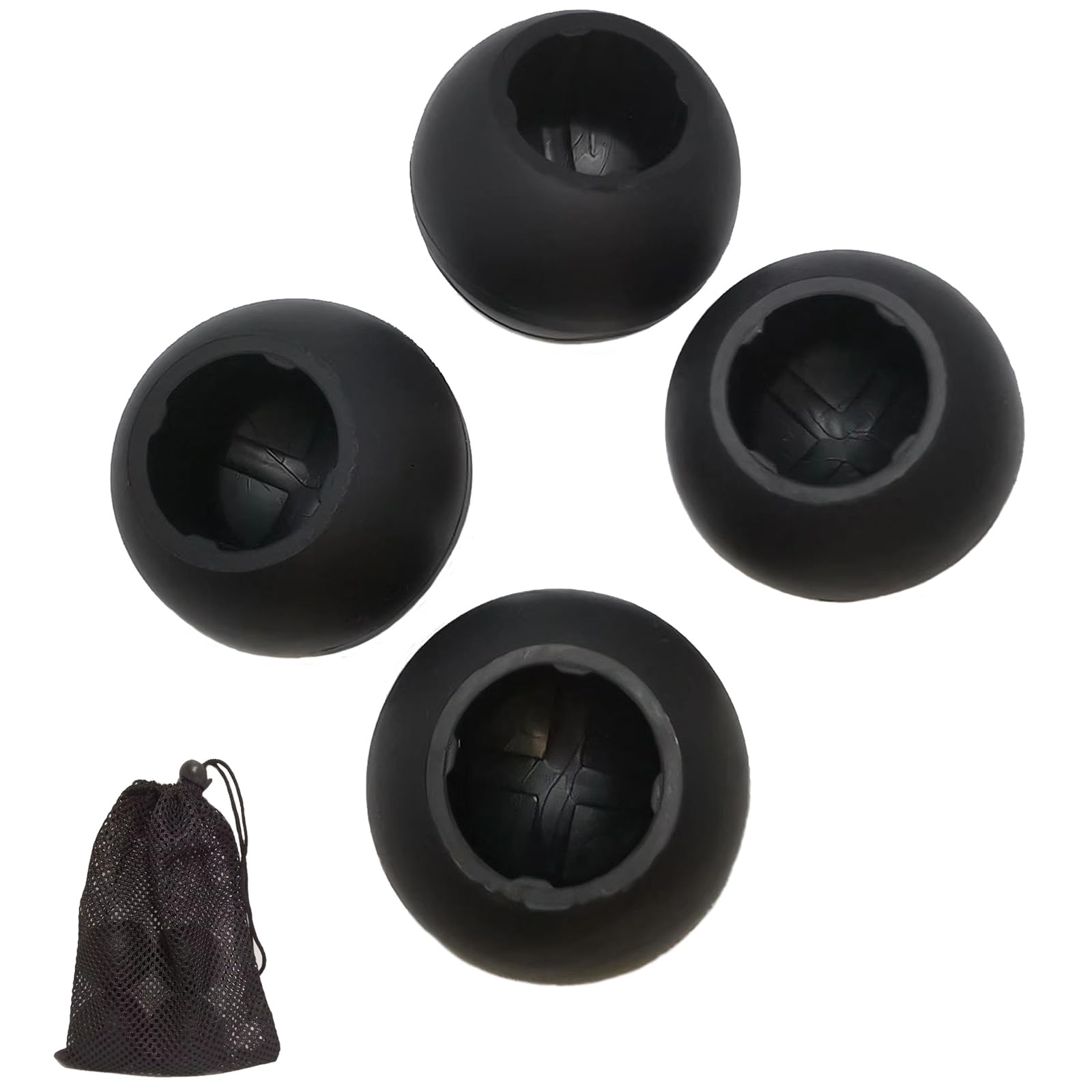 Lot de 19 protections de sol pour pieds de chaise en bois dur - Housses en caoutchouc pour protéger les sols en carrelage en bois, patins en feutre antidérapants et réduire le bruit