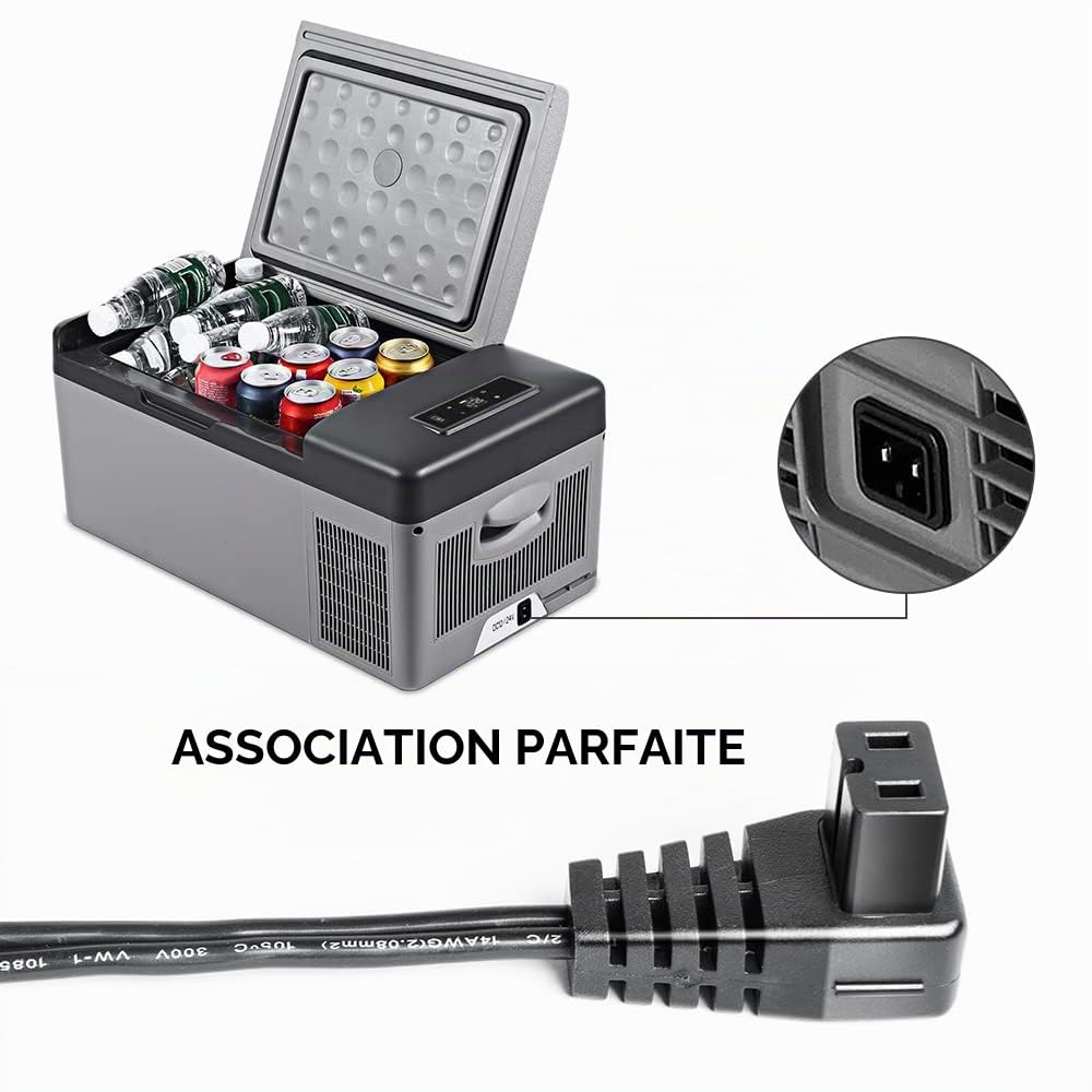 KFD Bloc d'alimentation AC Adaptateur Chargeur pour réfrigérateur de Voiture congélateur Dometic CFX3 Waeco CFX-35 CDF-36 CDF-26 CF-50 Mobicool MCF40 Alpicool Bodega BougeRV Setpower 12V compresseur