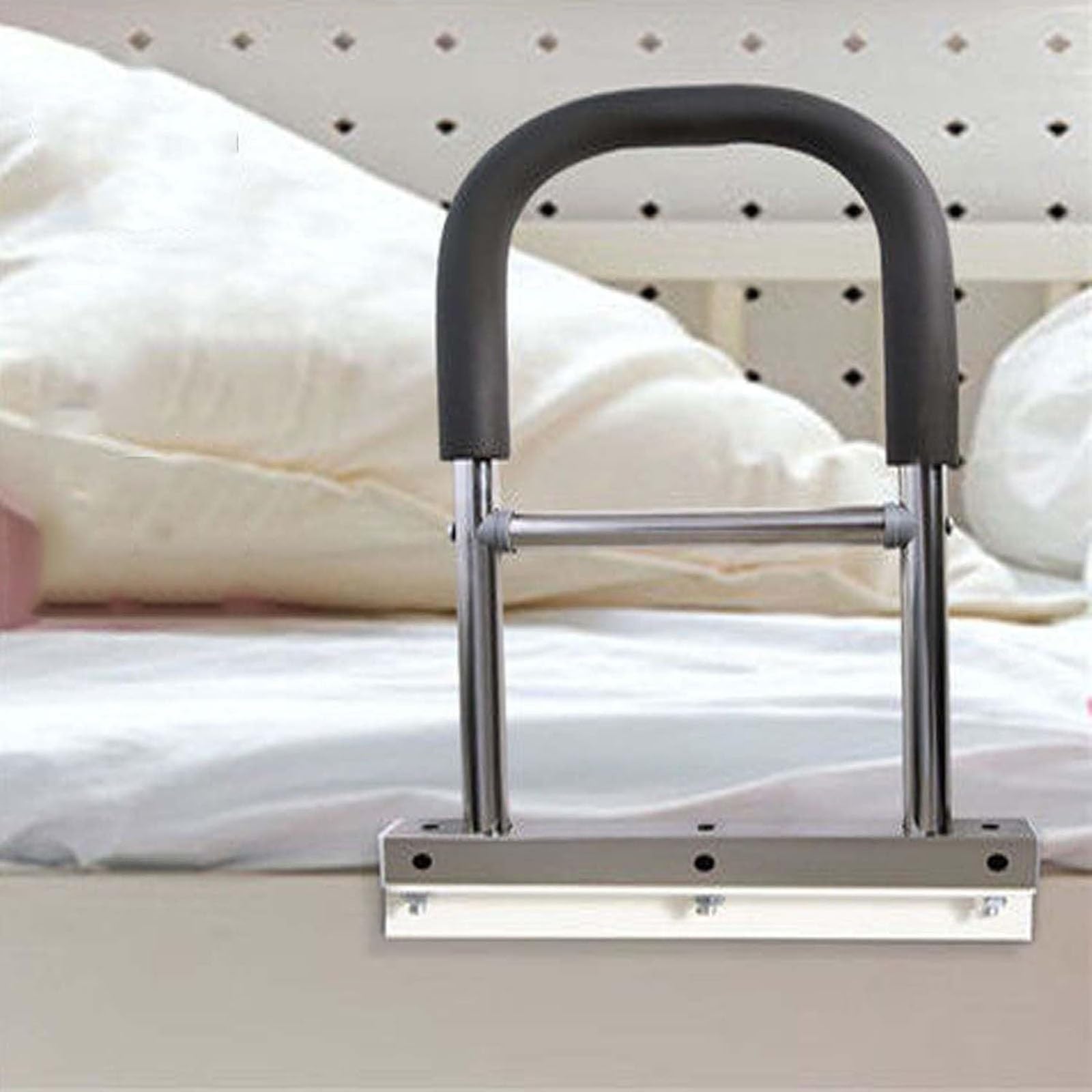 Sponde per letto di sicurezza, barra di sostegno anticaduta in acciaio inossidabile, maniglia per anziani, disabili, per salire e scendere facilmente dal letto