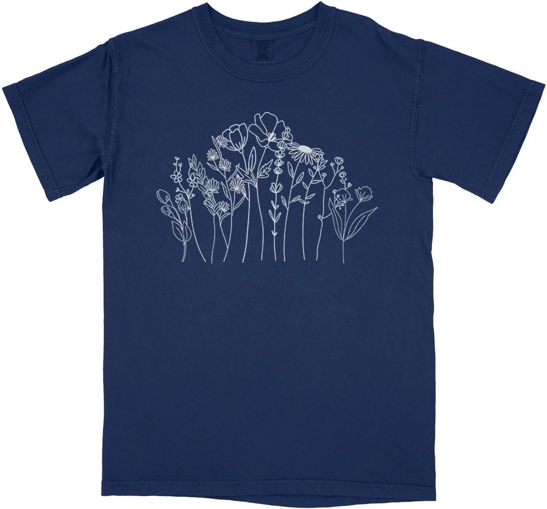 Simple Wildflowers Comfort Colors Short Sleeve Tee Unisex