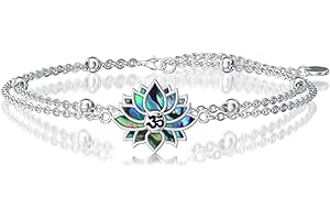 Celestial Symbolism 5-in-1 Bracelet: Hamsa, Ankh, Jewish Star, Cross, Lotus