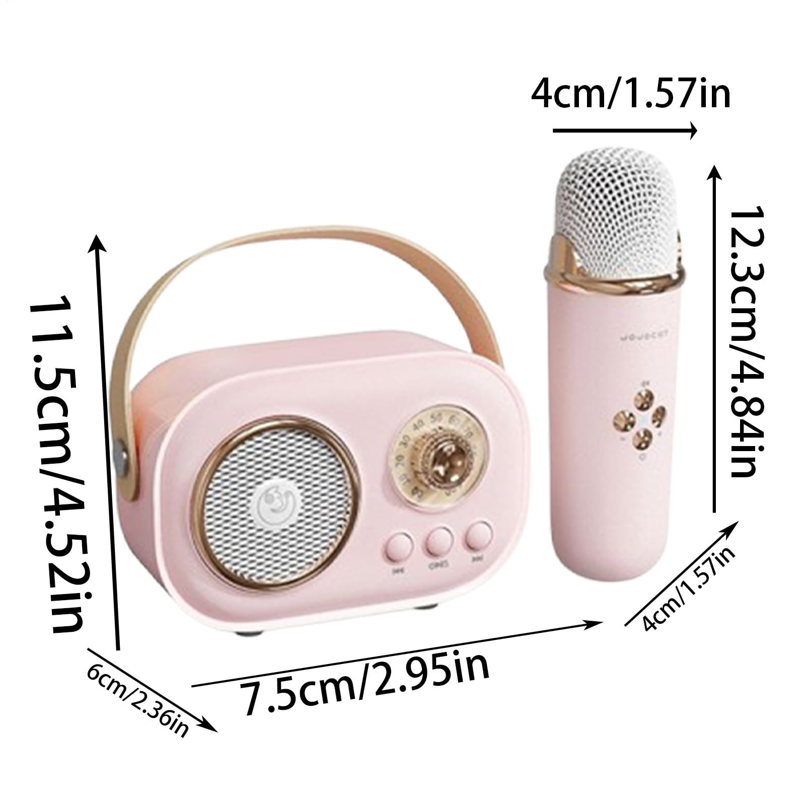 Micrófono inalámbrico para karaoke, mini altavoz, micrófono de canto | recargable, gadget musical portátil | Eventos familiares, infantiles, espectáculos domésticos, noches de entretenimiento