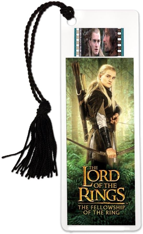 Legolas Bookmark - Lord of The Rings - Fellowship of The Ring - Features Real Clip of 35mm Film from Lord of The Rings Movies