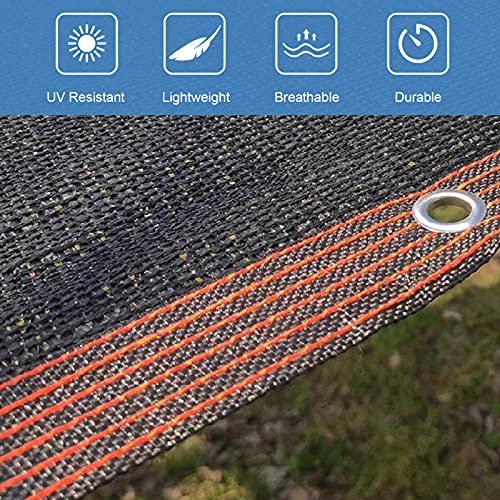 Queenser Cobertura de tecido sombreado com laços elásticos 90% protetor solar rede resistente a raio