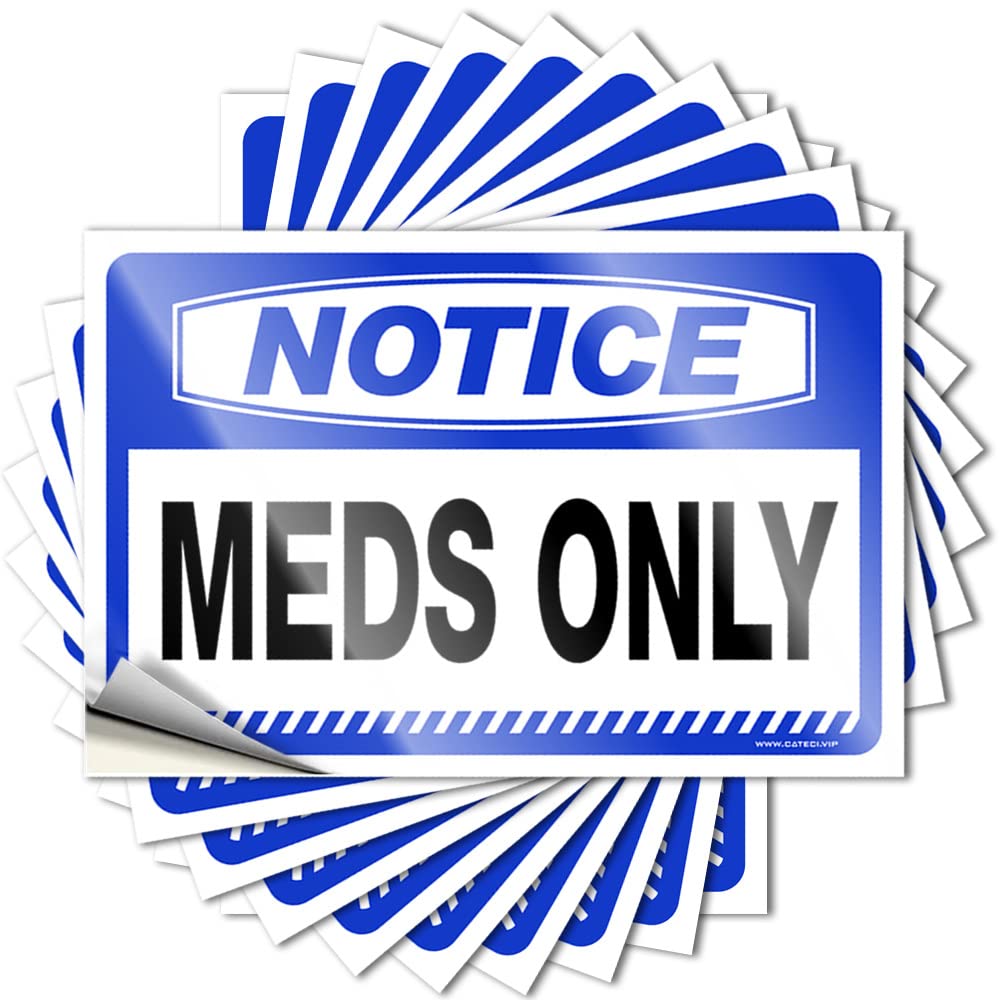 Notice Meds Only Saying Cute | Love Bottle Removable Decal Pack(8X12CM)