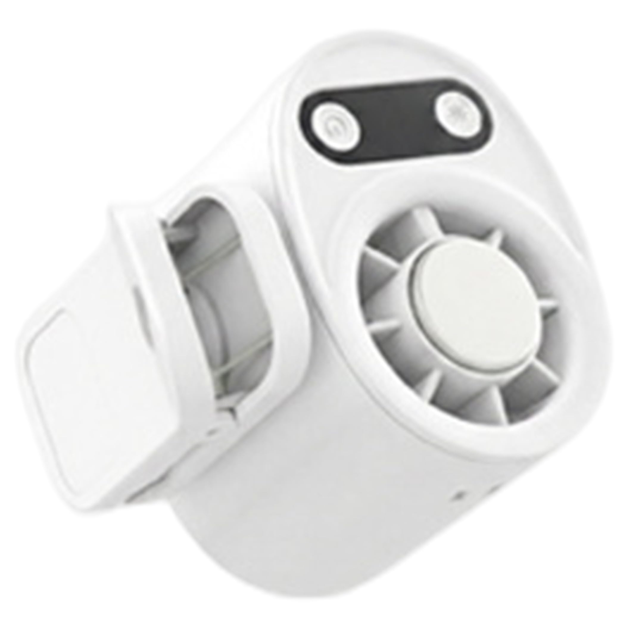 5-in-1 Car Clip on Air Conditioner Portable Fan with Semiconductor Cooling, 100-Speed Stepless Adjustment, Clip Fan for Car, Truck, Vehicle, White