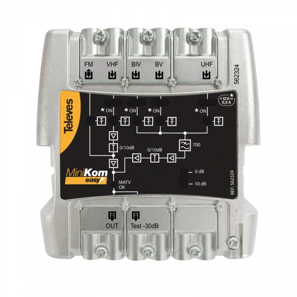 Televes MiniKom EasyF 5-input Wideband Central Unit - 562324