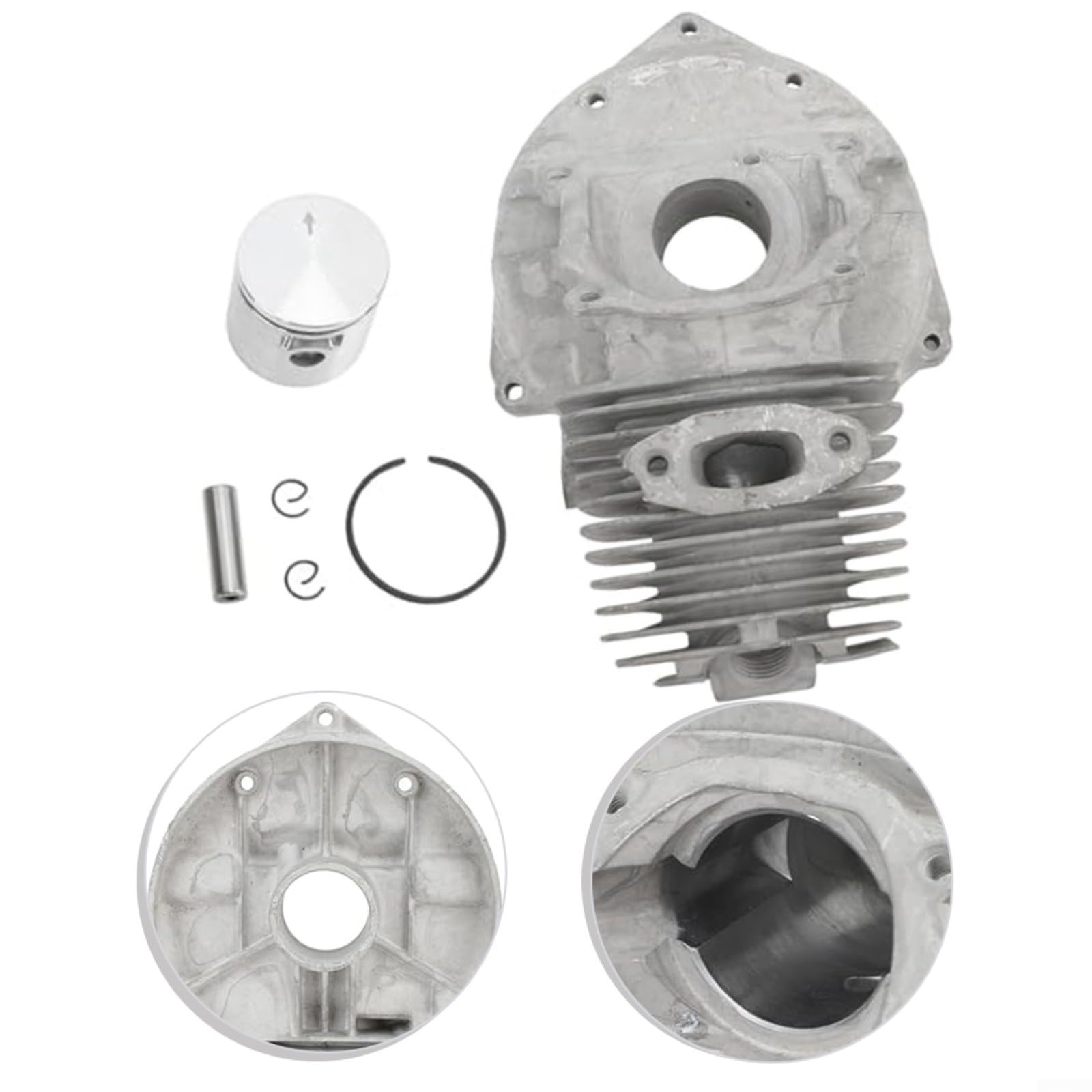 Cilindro per Pistone Kit 4161570R, per Oleo per mac Sparta 25 25TR 26 250 per efco 8200 8220 8260 Decespugliatore Parti di Riparazione Set di Metallo, per Manutenzione Giardino
