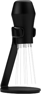 Normcore WDT Werkzeug mit Ständer V3 für das Durchmischen des gemahlenen Kaffees | Espresso KaffeeRührer | Kaffee Nadel Distributor mit Sockel Kaffee Tamper Verteiler