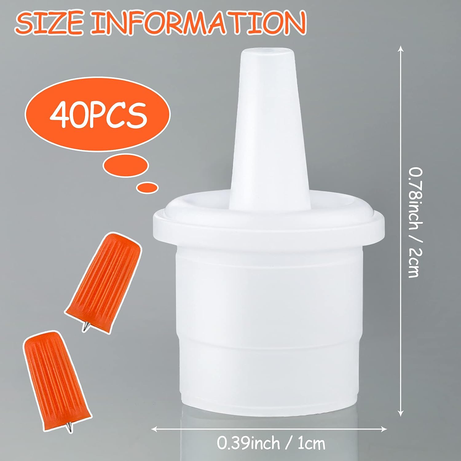 44 Pieces Lash Glue Replacement Tops Kit Eyelash Glue Nozzle Tips Lash Bottle Plug Mouth Tips Pins Blocking Needle for Home Salon Extensions Tools