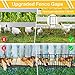 Animal Barrier Fence, 12In(H) x 28.00Ft(L) Upgrade 1.26 in Gap Decorative Fences No Dig Fence for Rabbit and Dog, Rustproof Metal Wire Garden Fence Border for Garden Patio Landscaping,26 PCS