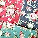 Nodsaw Layer Cake Fabric for Quilting 10 inch; Layer Cakes 10 inch Squares for Quilting; 42 10x10 inch Retro Floral Print Precut Cotton Fabric Squares Bundles for Sewing, Quilting, and DIY Crafts