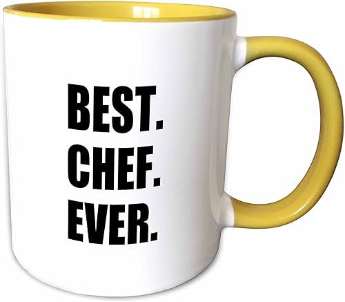 Miniatura 13 de 3dRose mug_179767_2 Best Chef Ever - Taza de cerámica con texto en inglés "Best Chef Ever" para fanáticos de la cocina y los más grandes del mundo,