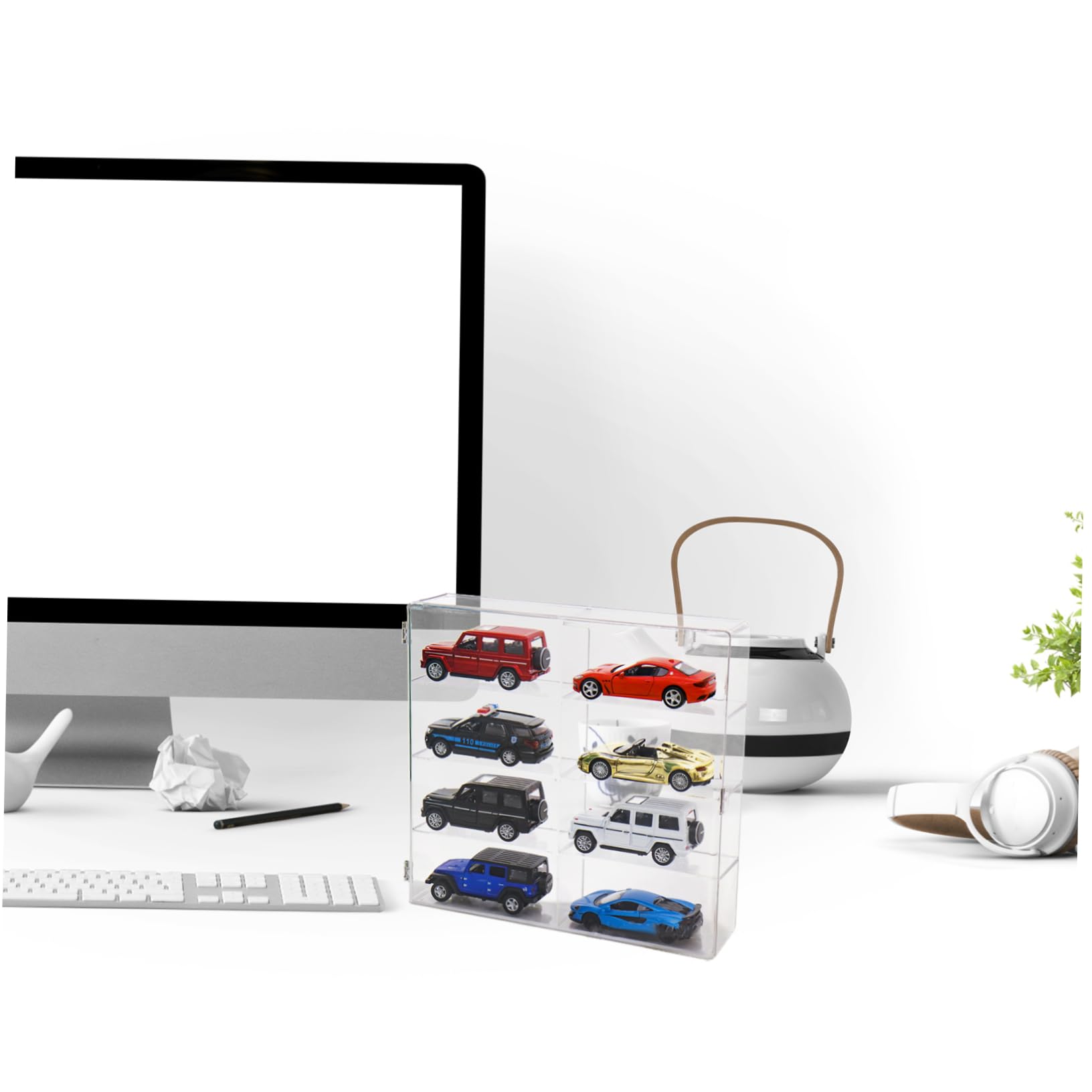 Caja de Acrílico para Maquetas de Coches 1: 32, Vitrina