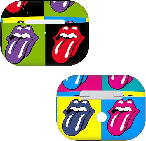 Miniatura 8 de Head Case Designs Calcomanía de vinilo con licencia oficial de The Rolling Stones Band Art compatible con Apple AirPods Pro Band,Logotipo clásico de